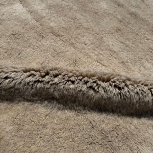 Alternative view of Solid beige Moroccan Rug : 8.5 x 11.5 Feet