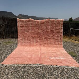 Pink Moroccan Rug : 9 x 12 Feet